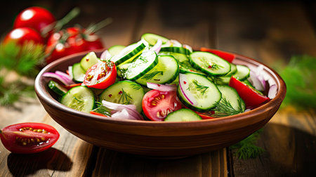 fresh salad cucumber backgroundの素材