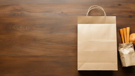 list brown grocery bagの素材