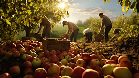 apples agriculture harvestの素材
