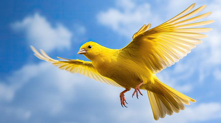 feathers yellow birdの素材