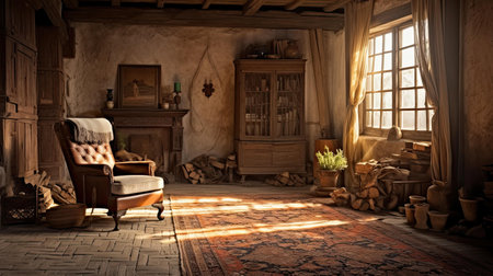 brick old house interiorの素材