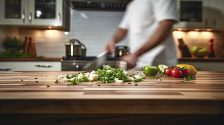 countertops blurred house interior backgroundの素材