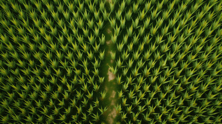 aerial plantation corn backgroundの素材