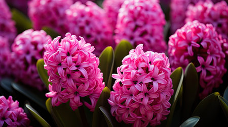 cluster pink spring flowersの素材