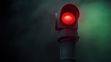 dense traffic light isolatedの素材