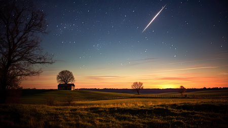 celestial comet shooting starの素材