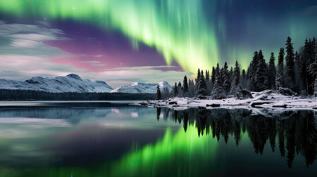 spectacular the northern lightsの素材