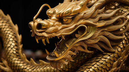 intricate golden dragonの素材