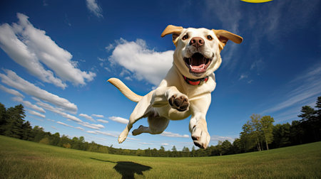 dog yellow labの素材