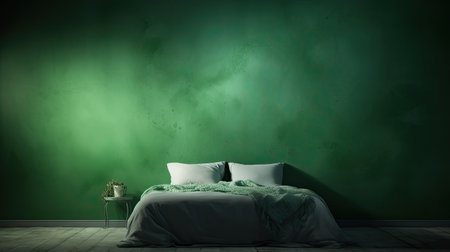 setting blurred green interior wallの素材