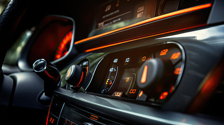 air blurred car interior detailingの素材