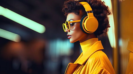 modern yellow technologyの素材