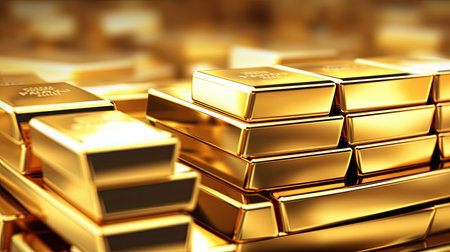 precious gold and silver bullionの素材