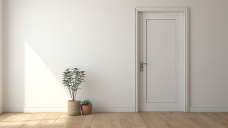 apartment blurred interior doorの素材