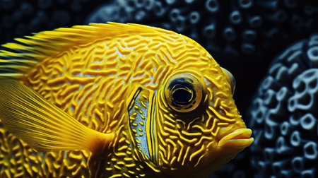 aquarium yellow tangの素材