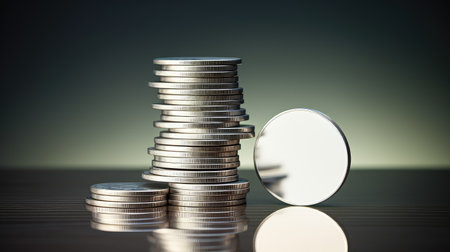 glisten blank silver coinの素材