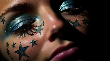 twinkle glittery starsの素材