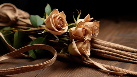 rope brown stringの素材