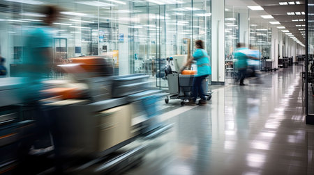 janitor blurred interior cleaningの素材