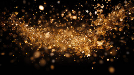 explosion gold stars glitterの素材