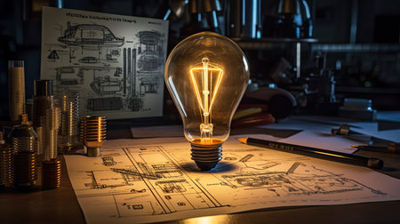 studio light bulb blueprintの素材