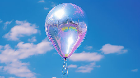 blue holographic silver foilの素材