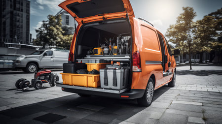 mobile car battery serviceの素材