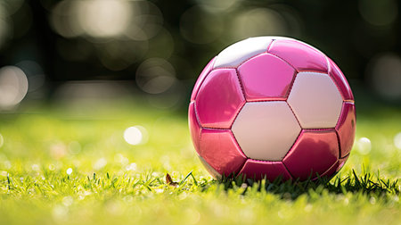 lush pink soccer ballの素材