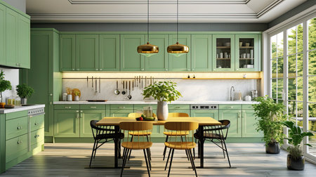 biophilic green interior designの素材