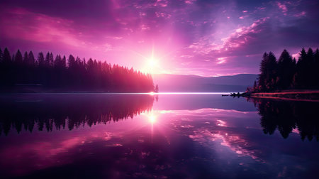 calm purple lens flareの素材