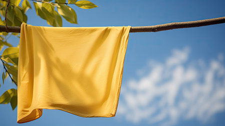 blue yellow napkinの素材