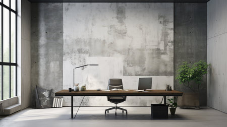 rough gray office interior wallの素材