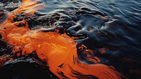 vibrant oil spill boomの素材