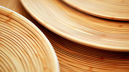 sustaable bamboo plates In the second photographの素材
