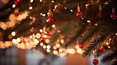 holiday christmas lights stringの素材