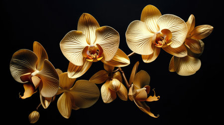 stunning golden flowersの素材