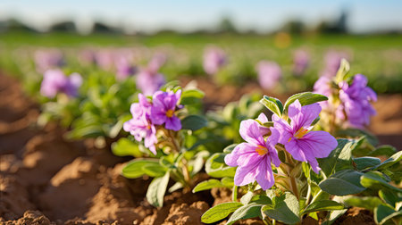 flowers spring potato vegetableの素材