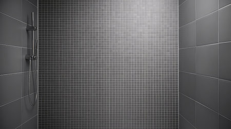 shower tile grayの素材
