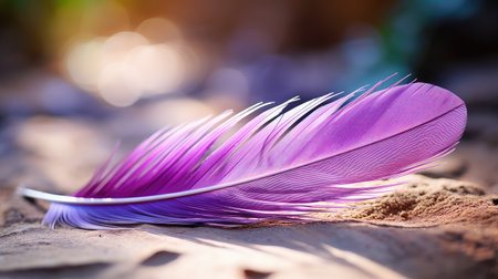 iridescent purple feathersの素材