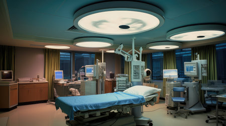 circular operating room lightsの素材