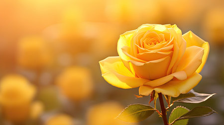 vibrant yellow rose backgroundの素材