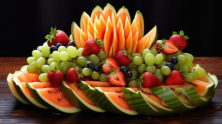 platter diet melon cantaloupeの素材