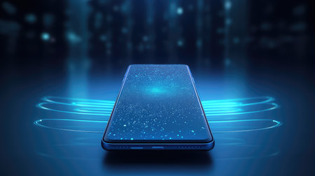 glass blue texture technologyの素材