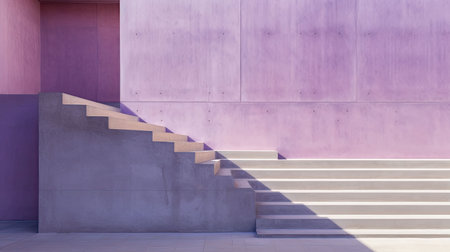 staircase purple concreteの素材