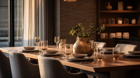 dining blurred residential interior designの素材