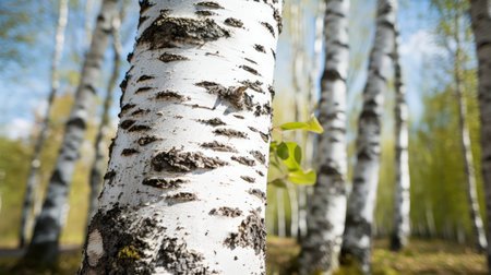 bark birch treeの素材