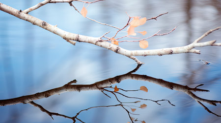 mirror birch branchの素材