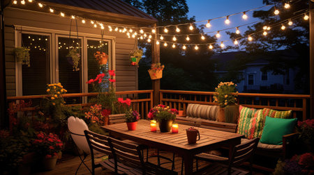 patio garland and lightsの素材
