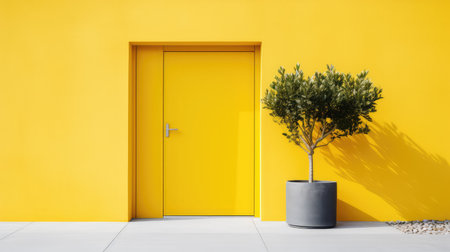 inviting yellow doorの素材