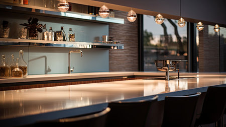 ambient counter with lightingの素材